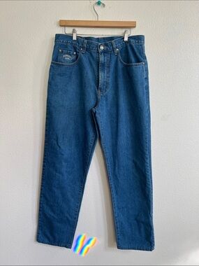 FACONNABLE JEANS Men's Vintage Jeans Mid Tone Blue Denim Wash 34L